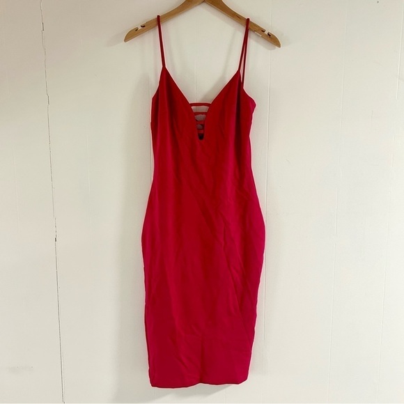 Bec & Bridge Georgia Ladder Dress in Hot Pink sz 6 - Picture 3 of 5